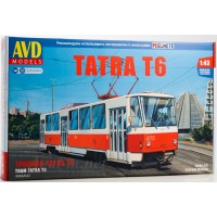 4046-КИТ Сборная модель Трамвай Tatra-T6